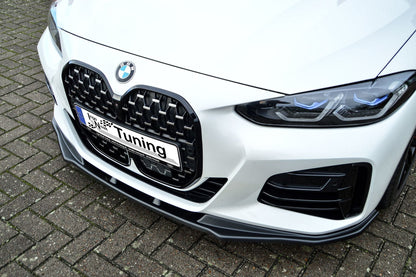 CUP Frontspoilerlippe ABS BMW 4er, G22 + G23 ab Bj.: 2020- Schwarz Glanz