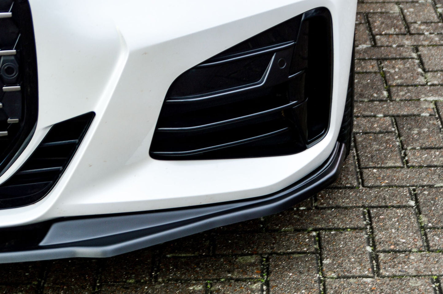 CUP Frontspoilerlippe ABS BMW 4er, G22 + G23, M440i+M440D Schwarz Glanz