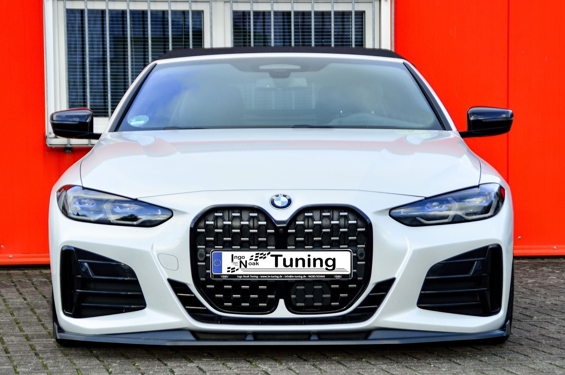 CUP Frontspoilerlippe ABS mit Seitenwing BMW 4er, G22 + G23 Schwarz Matt