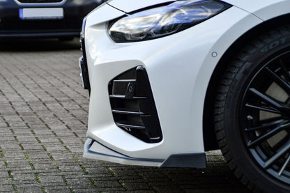 CUP Frontspoilerlippe ABS mit Seitenwing BMW 4er, G22 + G23 Schwarz Matt