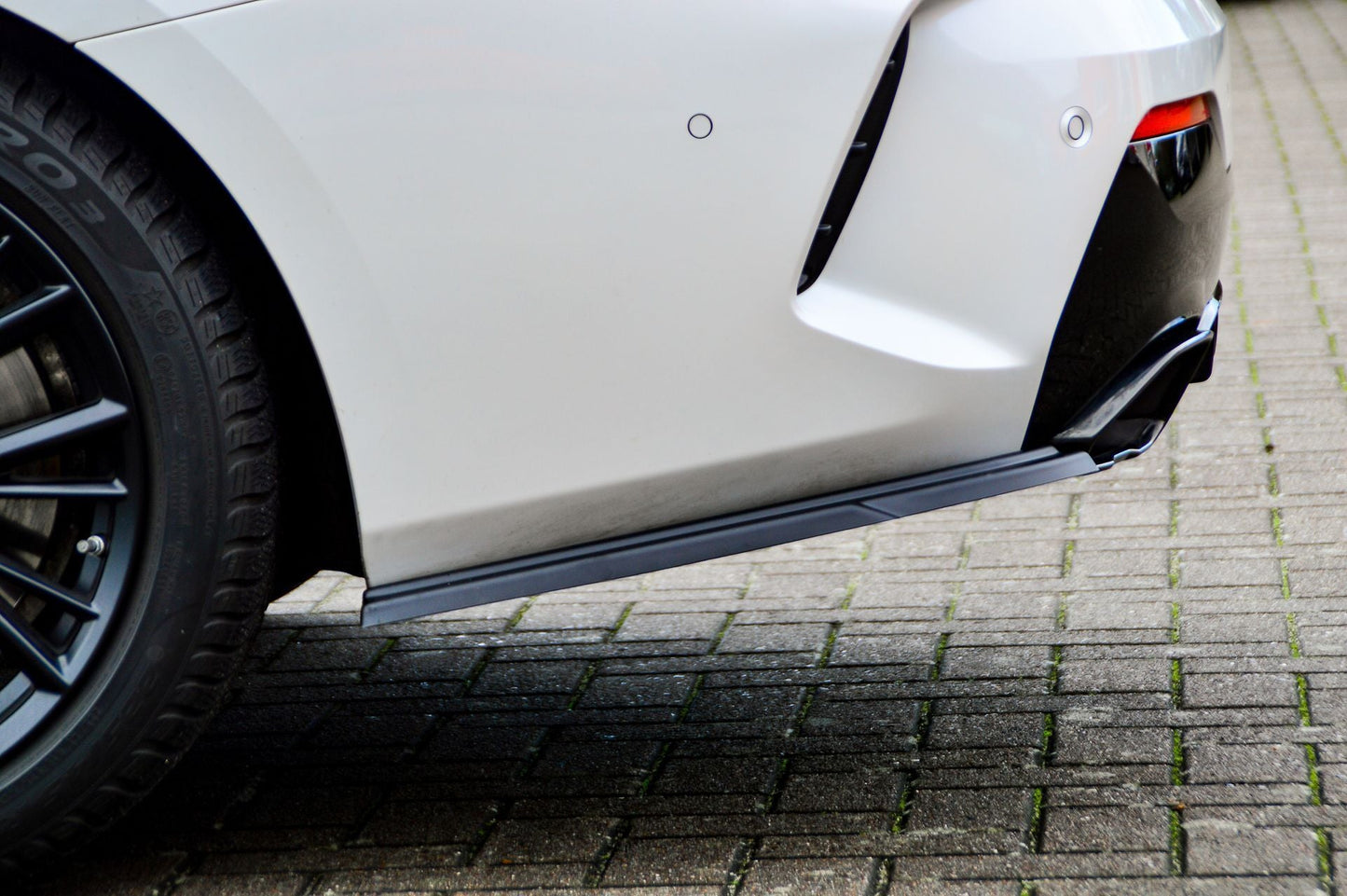 Heckansatz Seitenteile ABS BMW 4er, G22 + G23, M440i+M440D Schwarz Matt