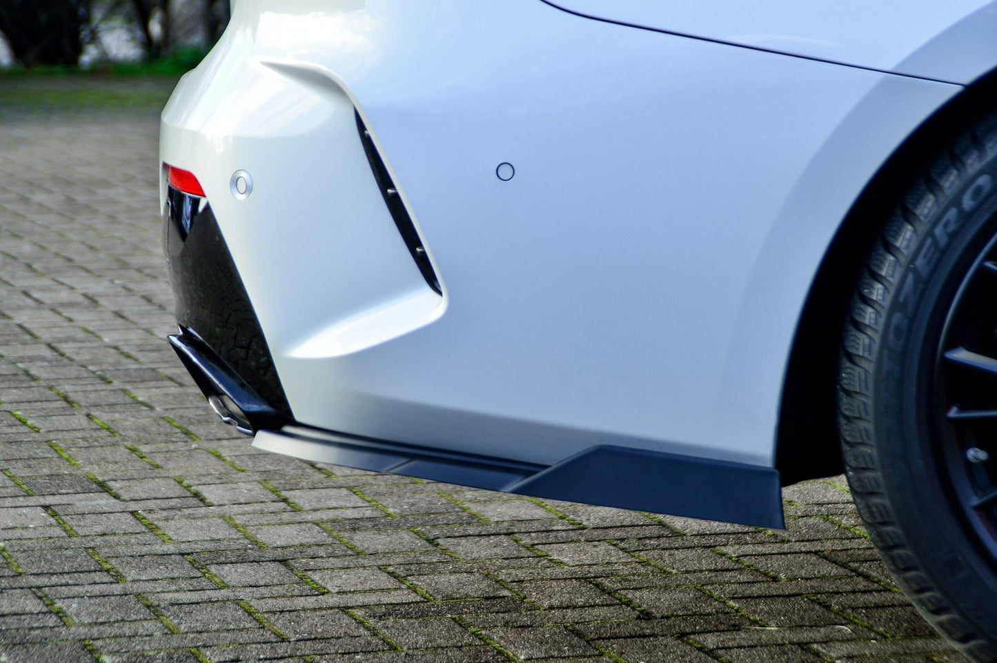 Heckansatz Seitenteile ABS BMW 4er, G22 + G23, M440i+M440D Schwarz Matt