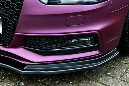 CUP Frontspoilerlippe ABS Audi S4, B8 Bj.:2011-2015 Schwarz Glanz