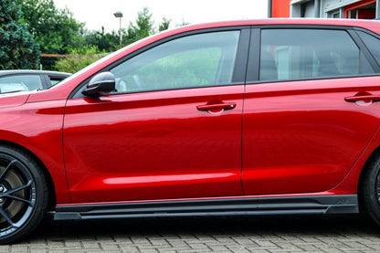 CUP Seitenschwellersatz mit Wing Hyundai i30N Facelift Schwarz Glanz
