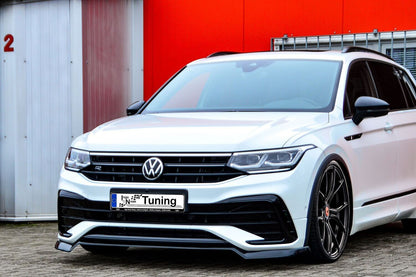 CUP Frontspoilerlippe ABS Volkswagen Tiguan 2 Typ AD1 Schwarz Glanz