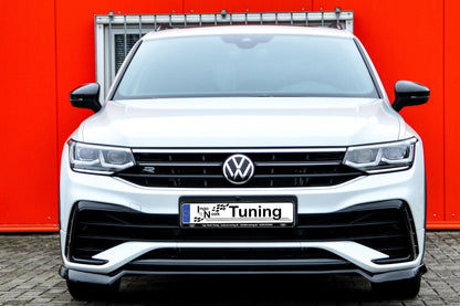CUP Frontspoilerlippe ABS Volkswagen Tiguan 2 Typ AD1 Schwarz Glanz