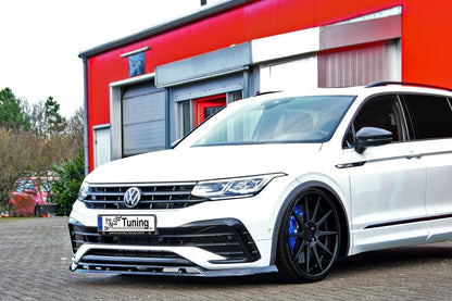CUP Frontspoilerlippe 2.tlg ABS Volkswagen Tiguan 2 Typ AD1 Schwarz Matt