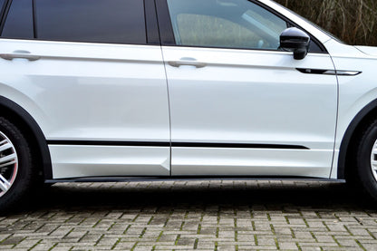 CUP Seitenschweller Volkswagen Tiguan Allspace 2 Typ AD1 Schwarz Glanz