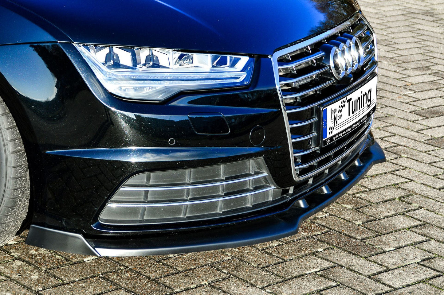 CUP Frontspoilerlippe ABS mit Seitenwing Audi A7 4G C7 Facelift Carbon