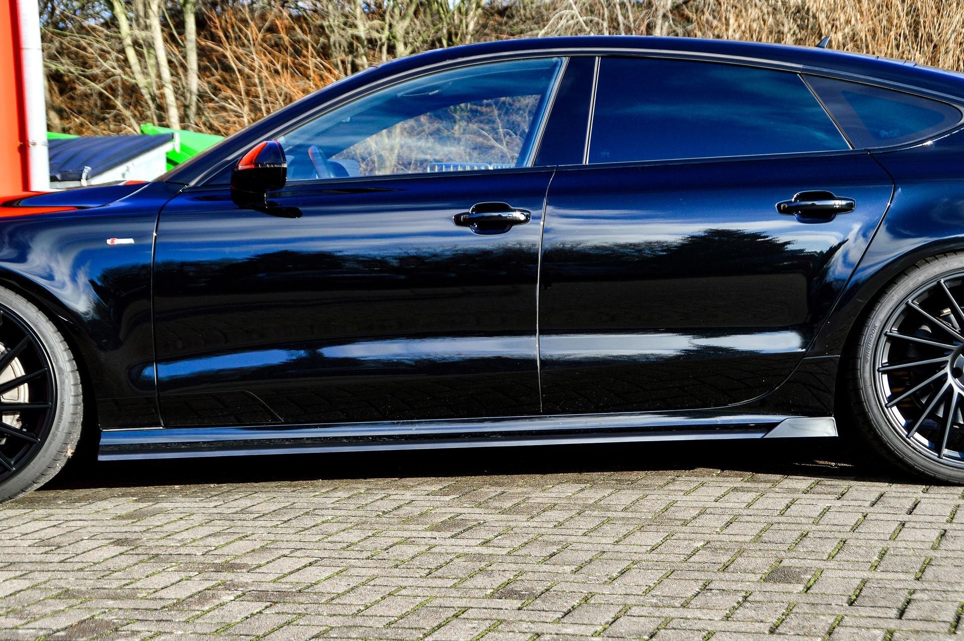 Seitenschwellersatz mit Wing Audi A7 4G C7 Facelift Bj.:2014-2018 Carbon