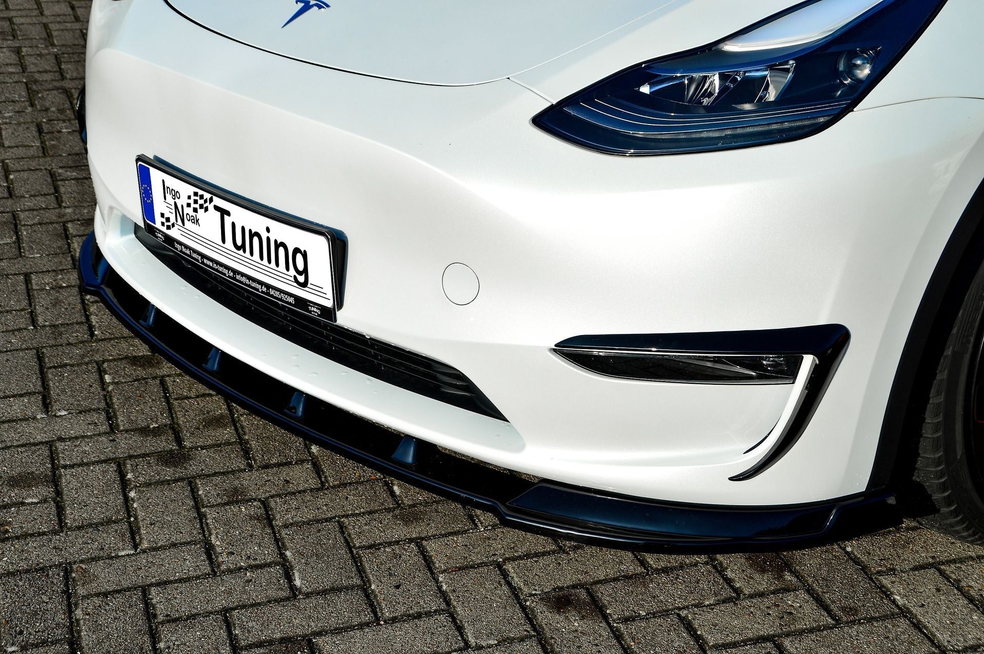 CUP Frontspoilerlippe ABS Tesla Model Y Bj.:2020- Schwarz Matt