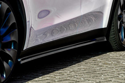 Seitenschwellersatz ABS Tesla Model Y Bj.:2020- Schwarz Glanz