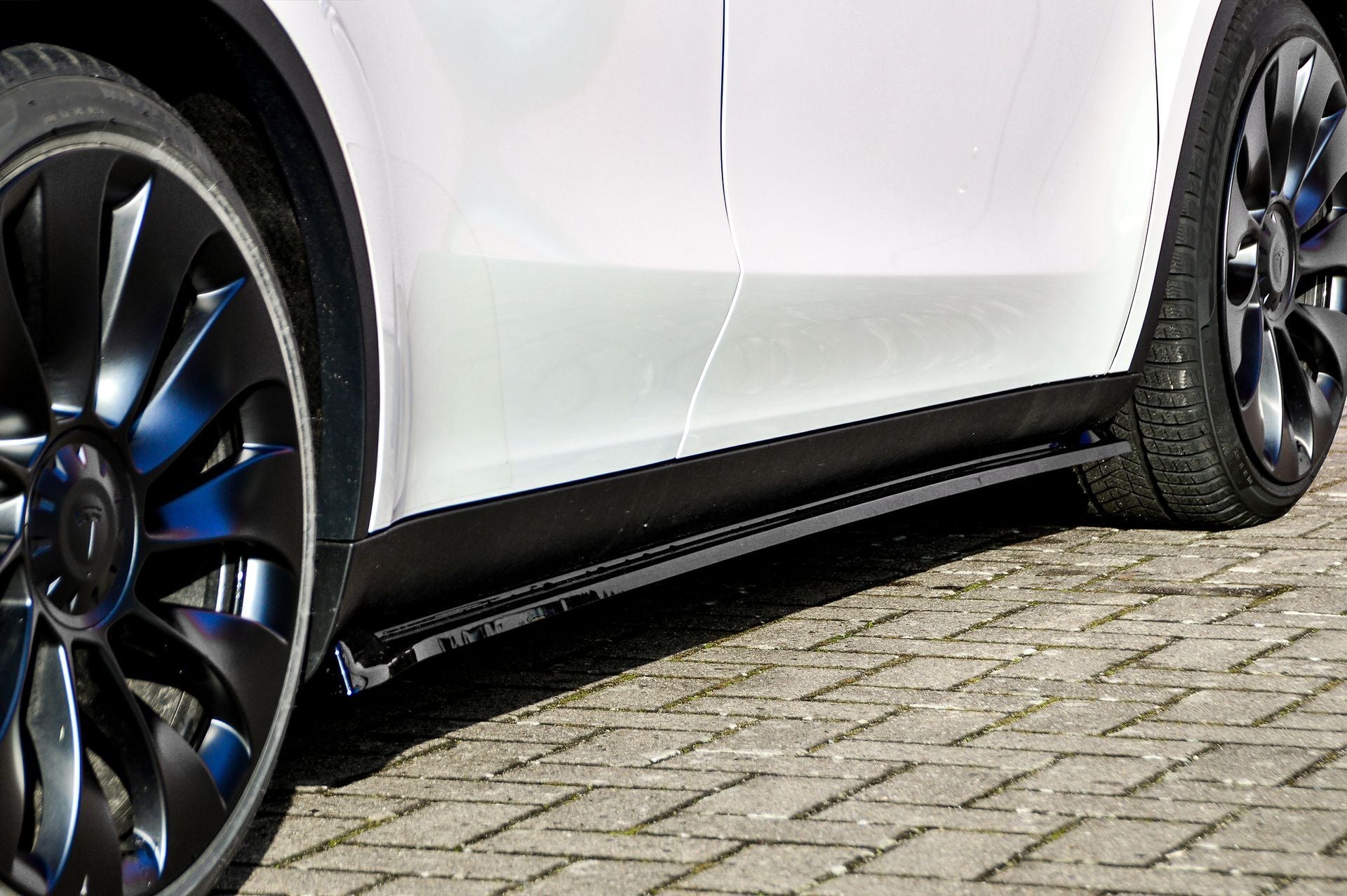 Seitenschwellersatz ABS Tesla Model Y Bj.:2020- Schwarz Glanz