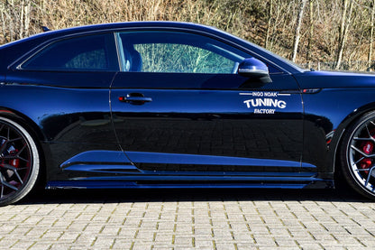 Seitenschwellersatz mit Wing Audi RS5 B9, F5 Bj.: 2017-2020 Schwarz Matt