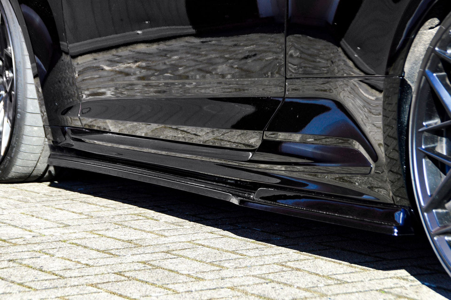 Seitenschwellersatz ABS Audi RS5 B9, F5 Bj.: 2017-2020 Schwarz Glanz