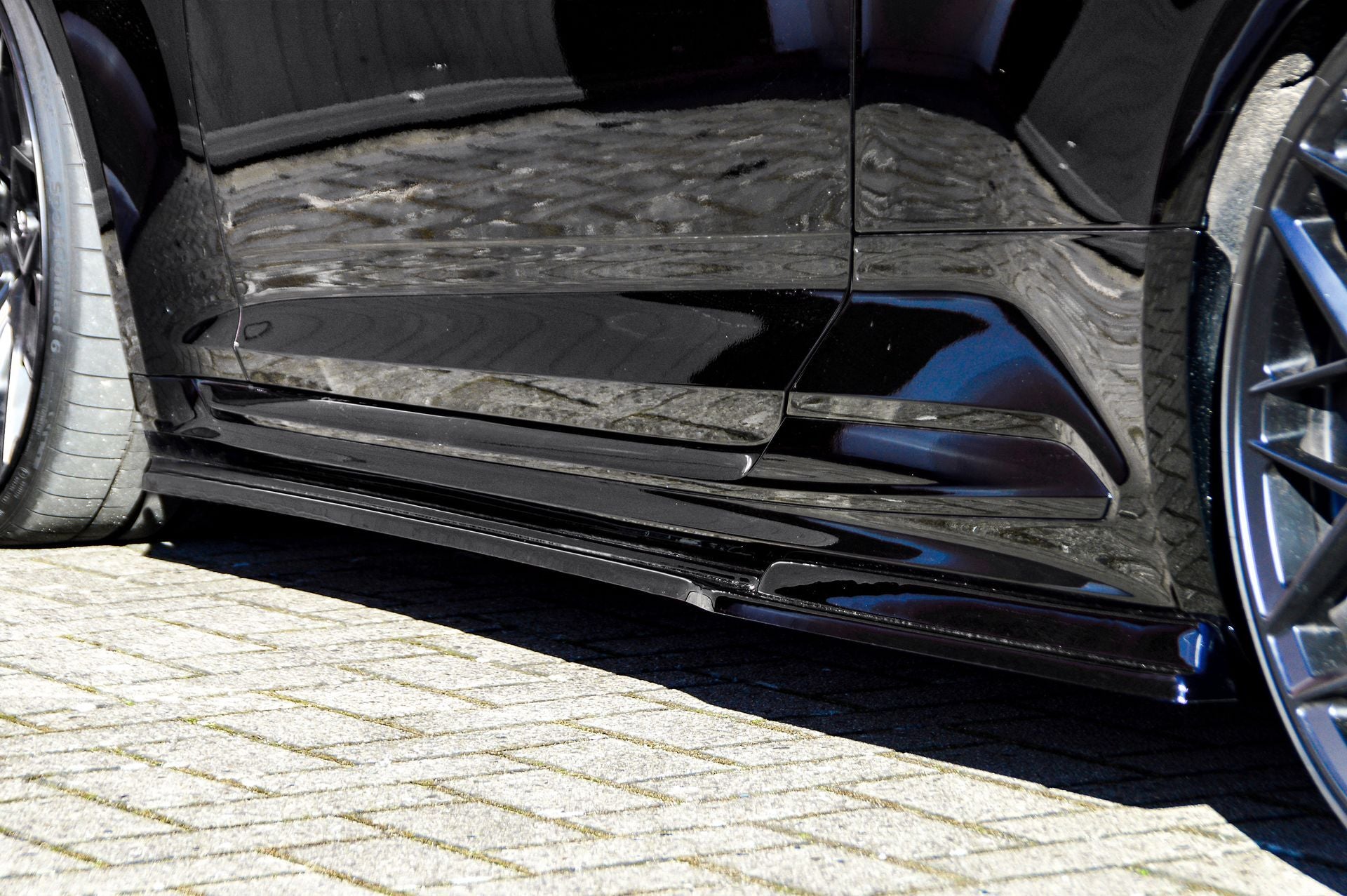 Seitenschwellersatz ABS Audi RS5 B9, F5 Bj.: 2017-2020 Schwarz Glanz