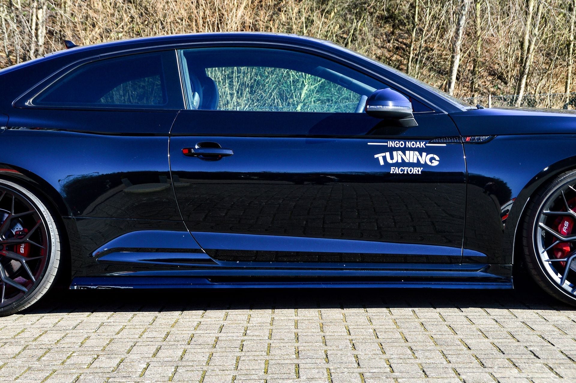 Seitenschwellersatz ABS Audi RS5 B9, F5 Bj.: 2017-2020 Schwarz Glanz