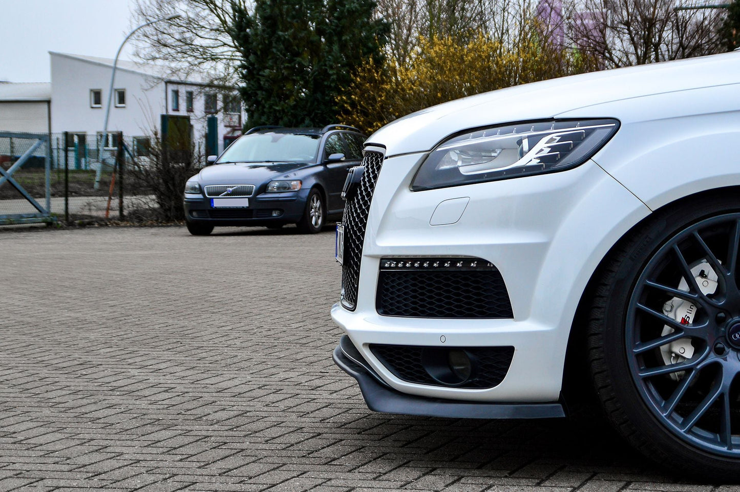 CUP Frontspoilerlippe ABS Audi Q7 4L Bj.: 2009-2015 Schwarz Glanz