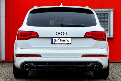 Gefräster Heckansatz Audi Q7 4L Bj.: 2009-2015 Schwarz Matt