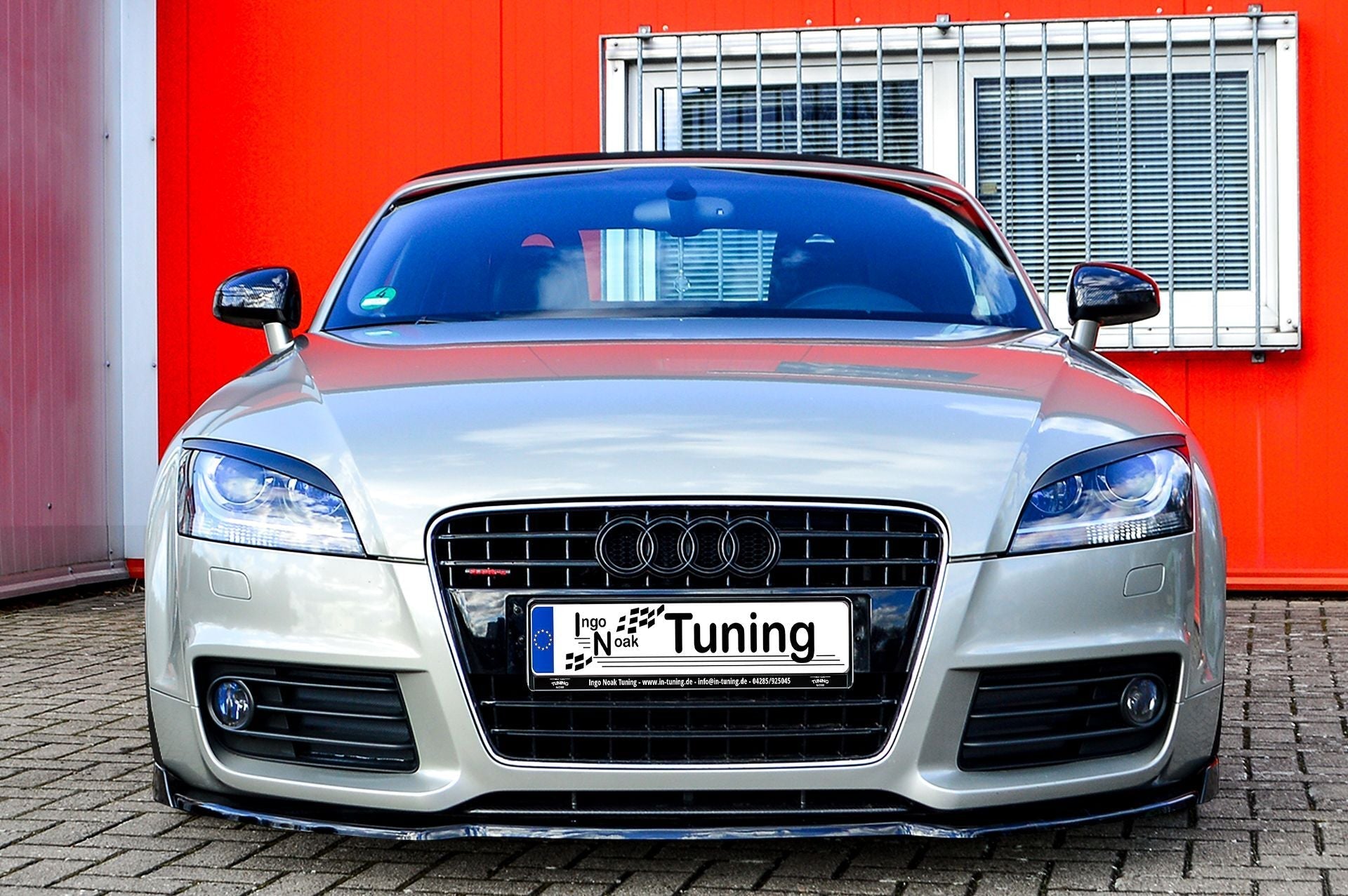 CUP Frontspoilerlippe ABS mit Seitenwing Audi TT 8J S-Line Schwarz Glanz