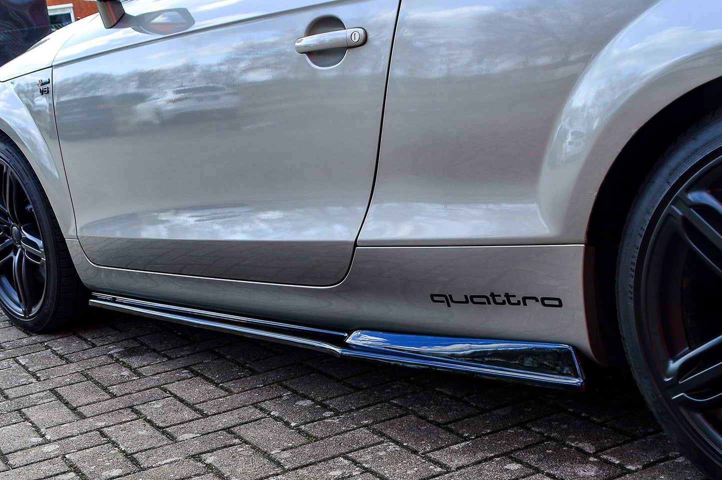 CUP Seitenschweller Wing Audi TT 8J Ab Bj.: 2006-2014 Schwarz Glanz