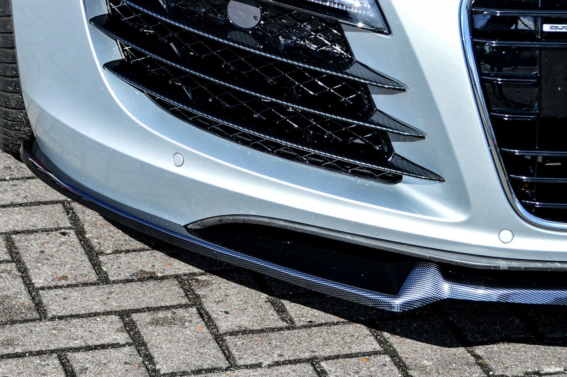 CUP Frontspoilerlippe ABS Audi R8, 42 Bj.: 2006-2015 Schwarz Matt
