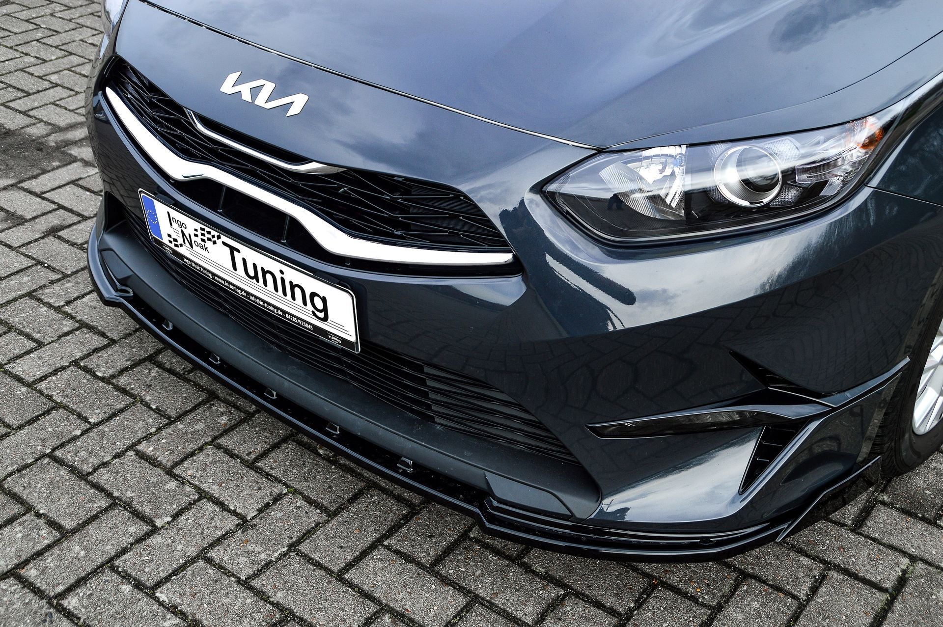 CUP Frontspoilerlippe ABS mit Seitenwing Kia Ceed SW CD Bj.:2021- Carbon