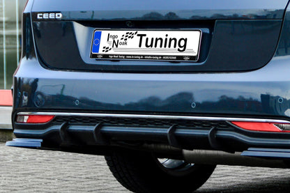 Gefräster Heckansatz Kia Ceed SW CD Bj.:2021- Schwarz Matt