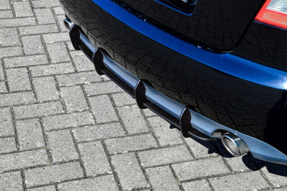 Gefräster Heckansatz Audi A4 Cabrio (8H) B6 Bj.:2002-2006 Schwarz Matt