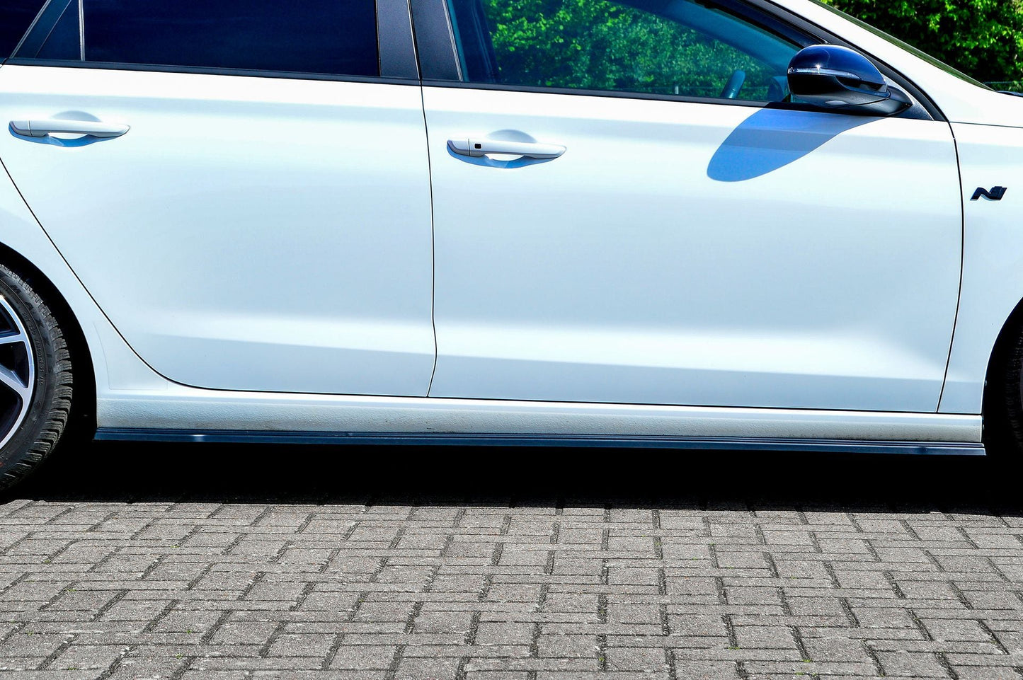 CUP Seitenschwellersatz ABS Hyundai i30 N-Line Schrägheck Schwarz Glanz