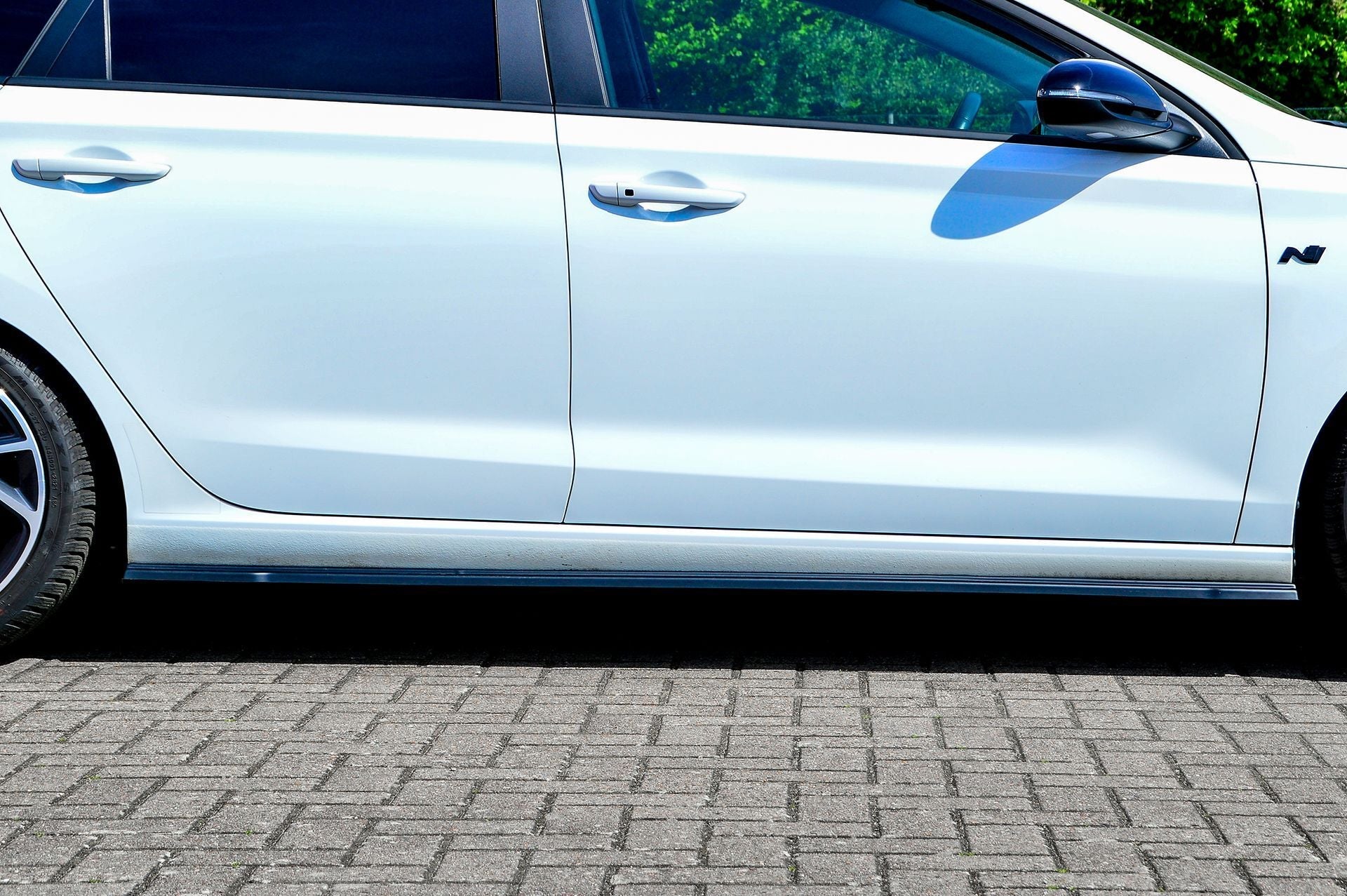 CUP Seitenschwellersatz ABS Hyundai i30 N-Line Schrägheck Schwarz Glanz