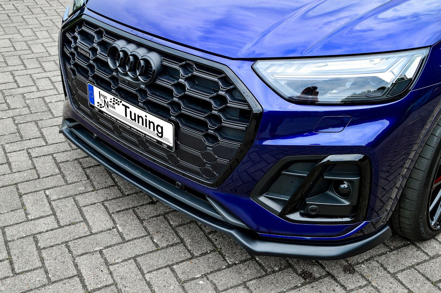 CUP Frontspoilerlippe ABS Audi SQ5 FY (FYB) Sportback Schwarz Glanz