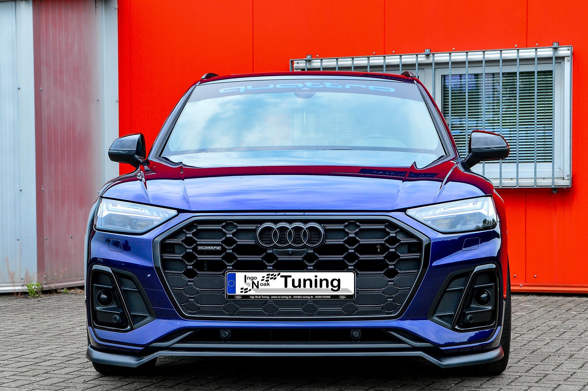 CUP Frontspoilerlippe ABS Audi SQ5 FY (FYB) ab Bj.: 2020- Schwarz Matt