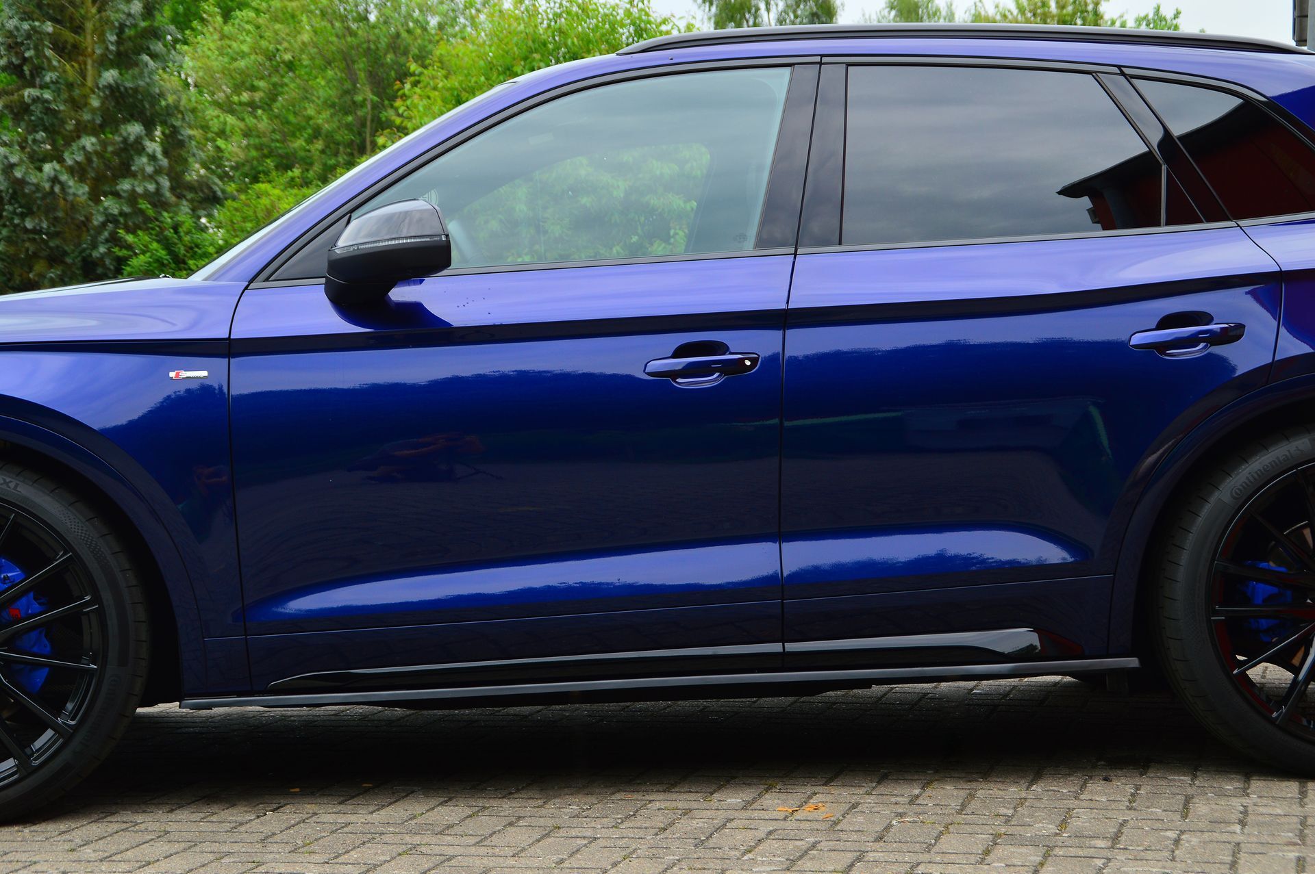 CUP Seitenschweller Audi Q5 FY (FYB) ab Bj.: 2020- Schwarz Glanz