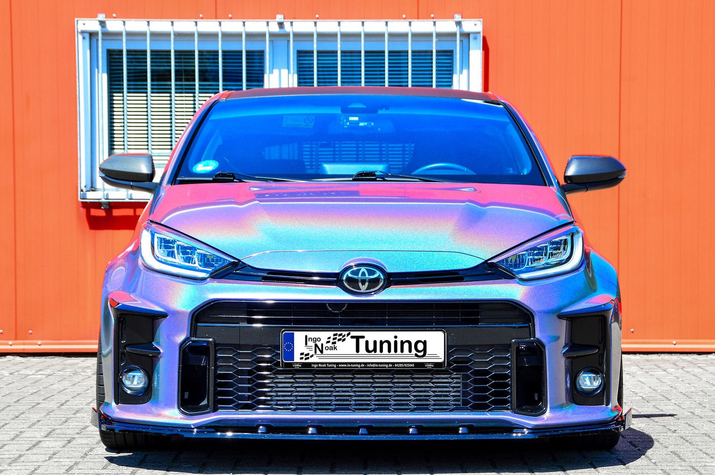 CUP Frontspoilerlippe ABS mit Seitenwing Toyota Yaris GR XP21 Carbon