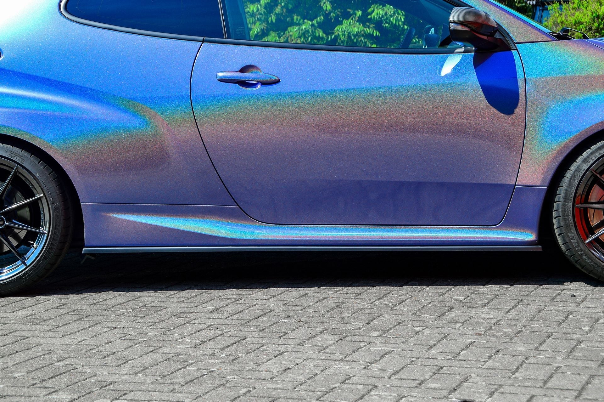 Seitenschwellersatz ABS Toyota Yaris GR XP21 ab Bj.: 2020- Schwarz Glanz