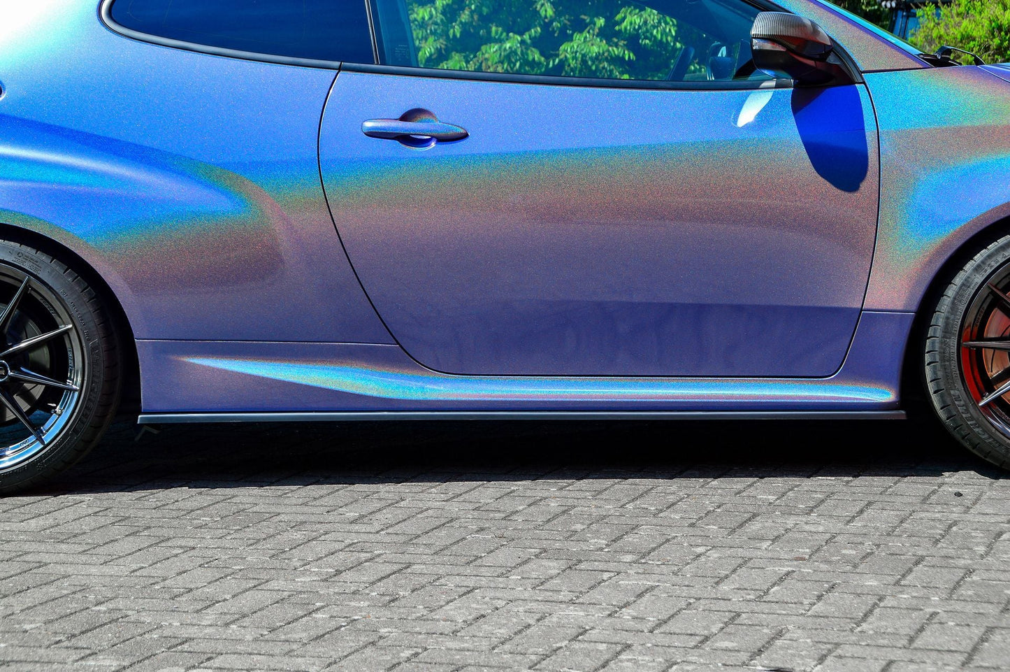 Seitenschwellersatz ABS Toyota Yaris GR XP21 ab Bj.: 2020- Schwarz Matt