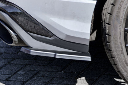 Heckansatz Seitenteile ABS Audi RS Q3 F3 ab Bj.: 2019- Schwarz Matt