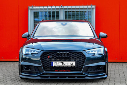 CUP Frontspoilerlippe ABS Audi S4 Typ: B9 Bj.:2015-2019 Schwarz Glanz