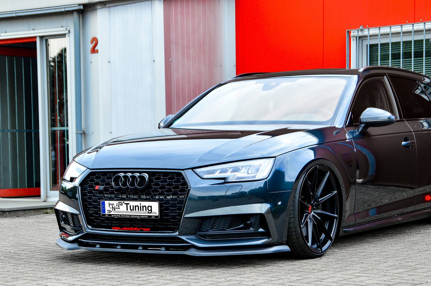 CUP Frontspoilerlippe ABS Audi A4 B9 Bj.:06/2018-05/2019 Carbon