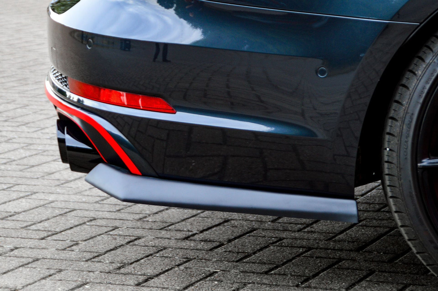 Heckansatz Seitenteile ABS Audi S4 Typ: B9 Bj.:2015-2019 Schwarz Matt