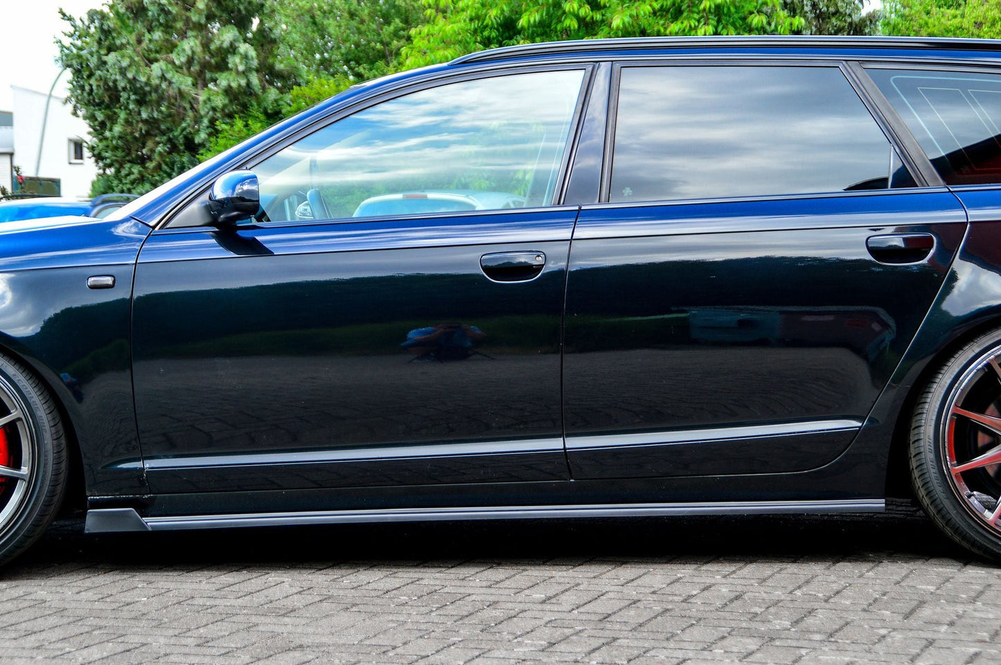 Seitenschwellersatz mit Wing Audi A6 4F Bj.: 2004-2008 Carbon