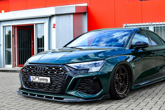 CUP Frontspoilerlippe ABS mit Seitenwing Audi RS3, 8Y, Limousine Carbon