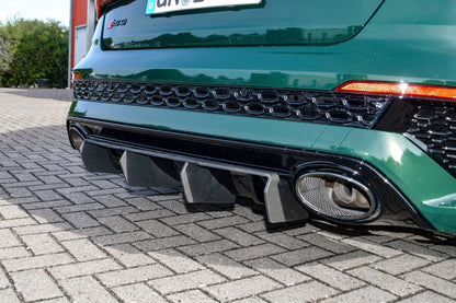Gefräster Heckansatz Audi RS3, 8Y, Limousine Ab Bj.: 2020 - Schwarz Matt