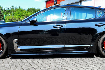 Seitenschwellersatz ABS Kia Stinger CK Ab Bj.:2017- Schwarz Glanz