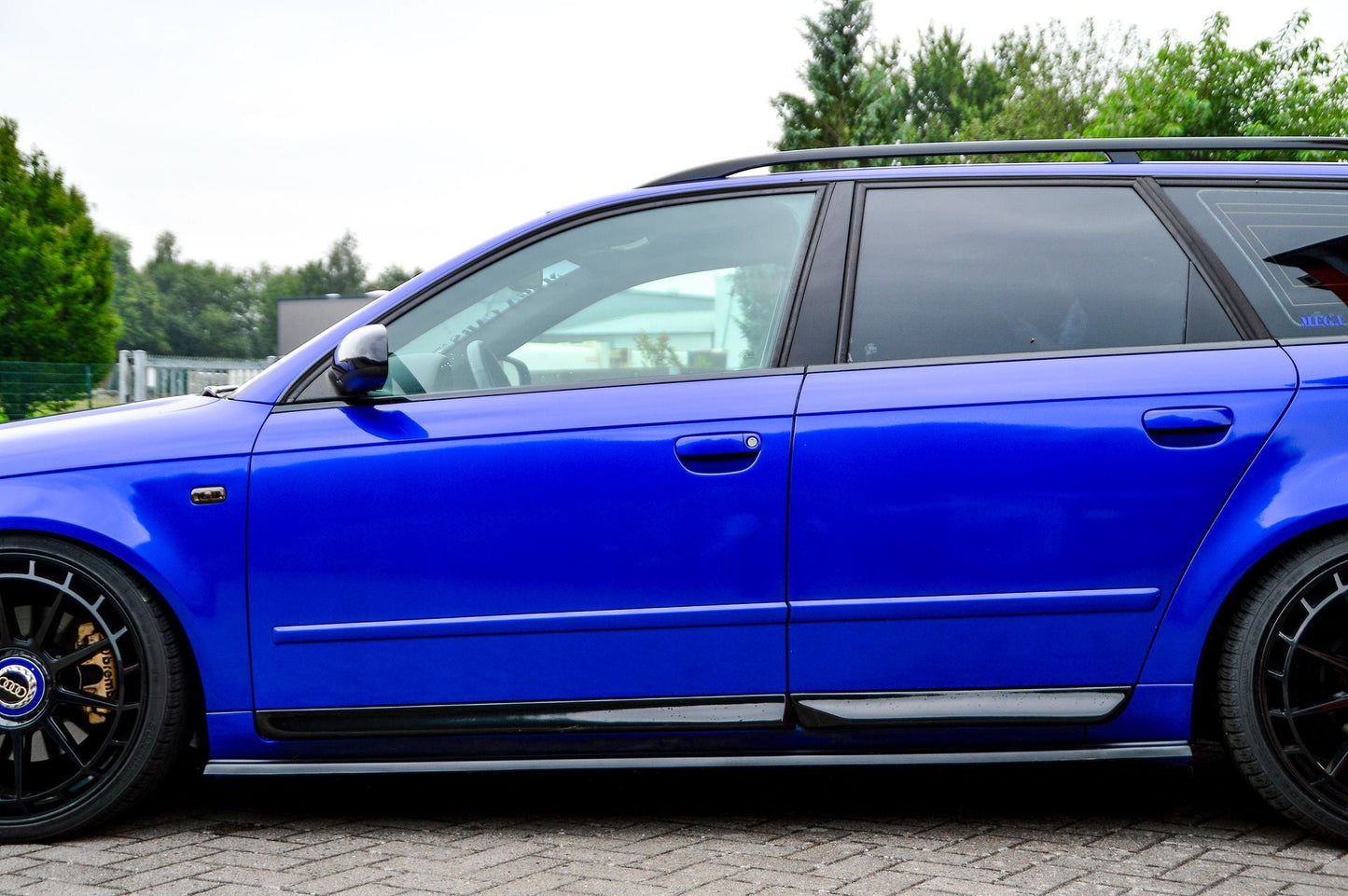 CUP Seitenschwellersatz Audi A4 / B7 S-Line Bj.:2004-2009 Carbon