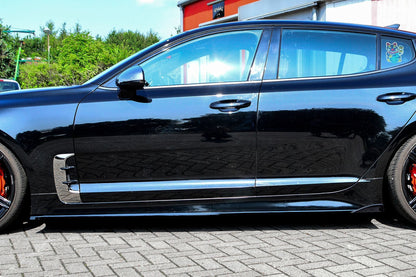 Seitenschwellersatz mit Wing Kia Stinger CK Ab Bj.:2017- Schwarz Glanz