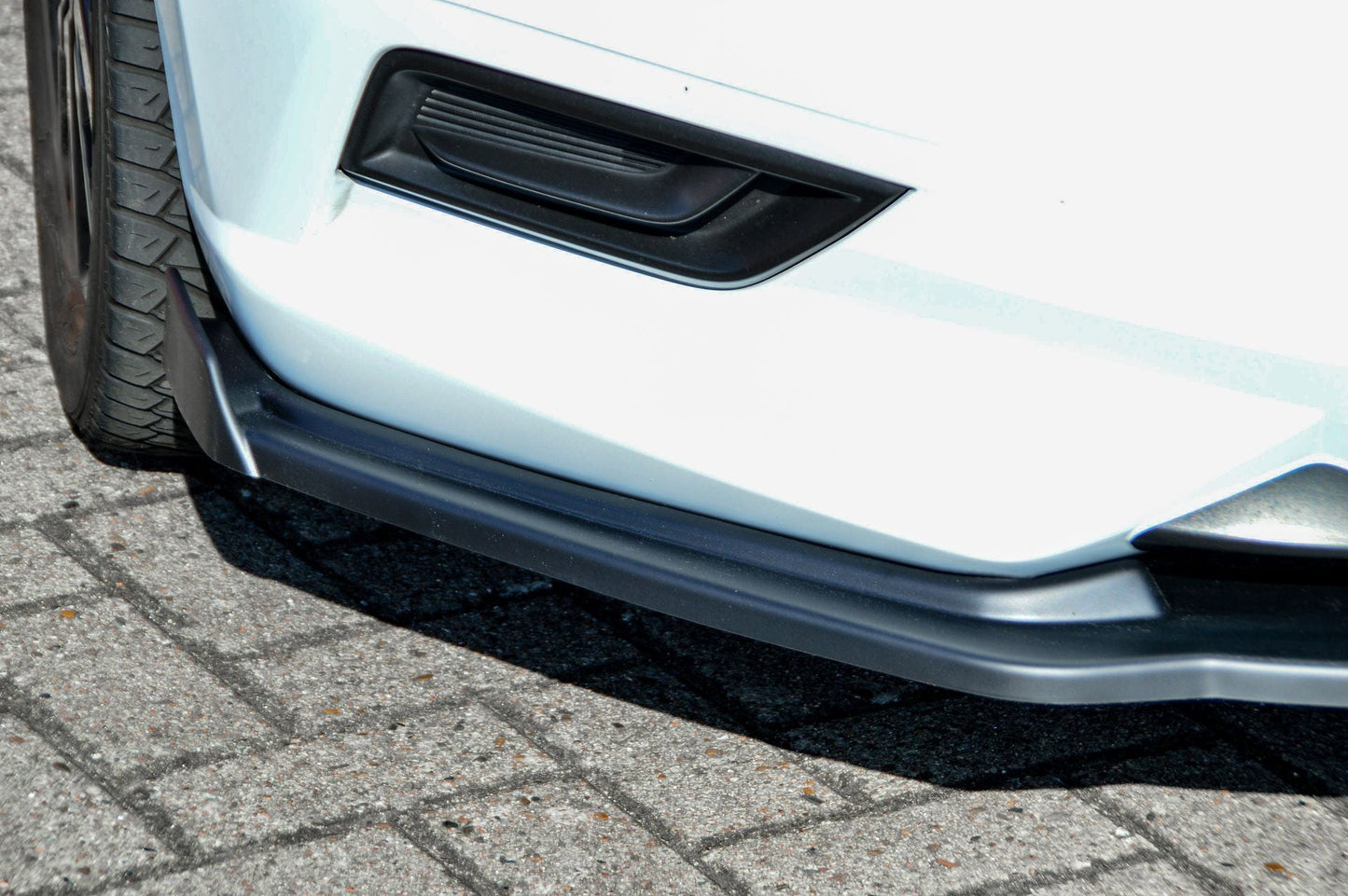 CUP Frontspoilerlippe ABS mit Seitenwing Nissan Micra K14 Schwarz Glanz