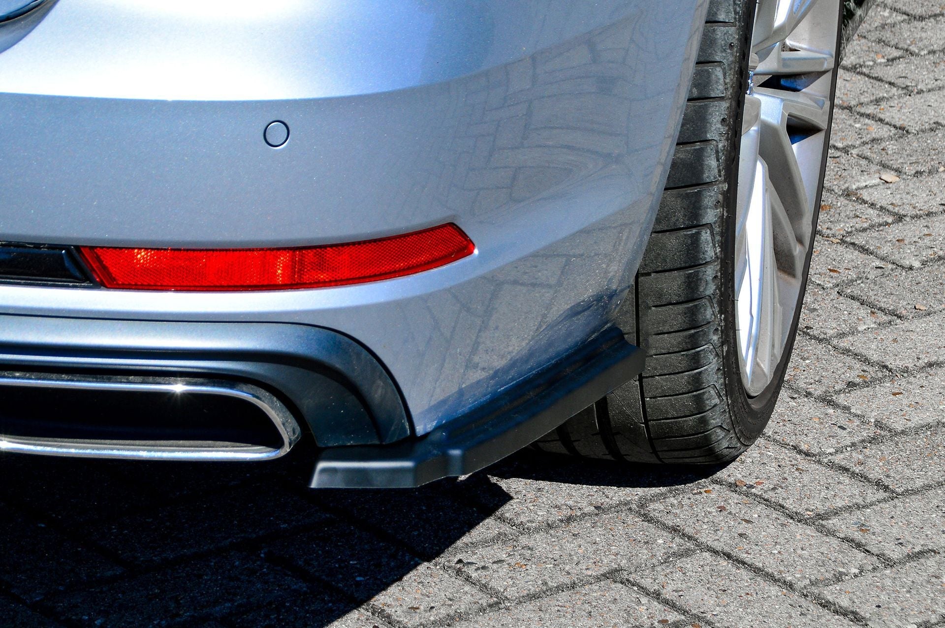 Heckansatz Seitenteile ABS Audi A4 B9 Bj.:06/2018-05/2019 Schwarz Matt