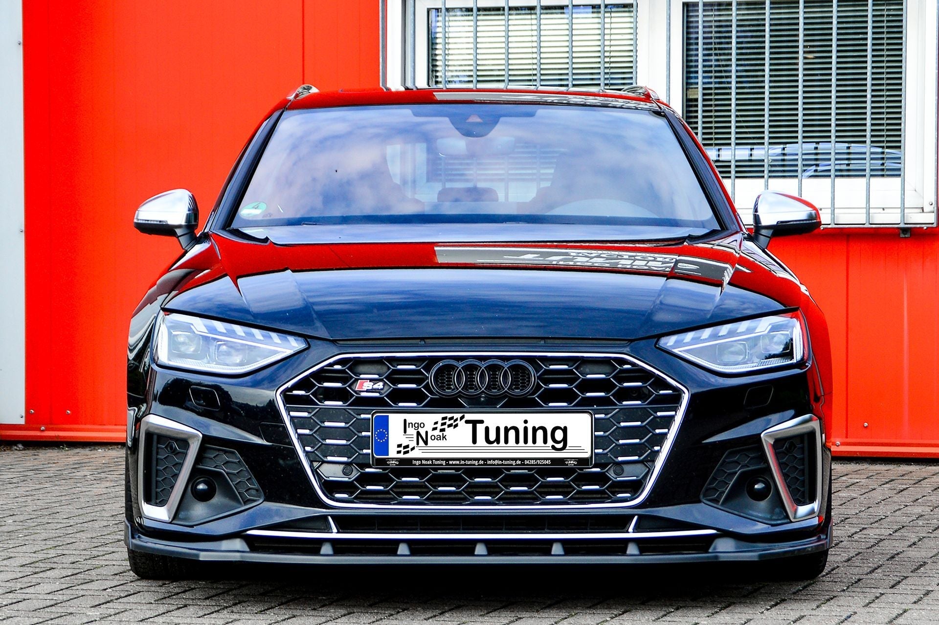 CUP Frontspoilerlippe ABS mit Seitenwing Audi S4, B9, 8W Facelift Carbon